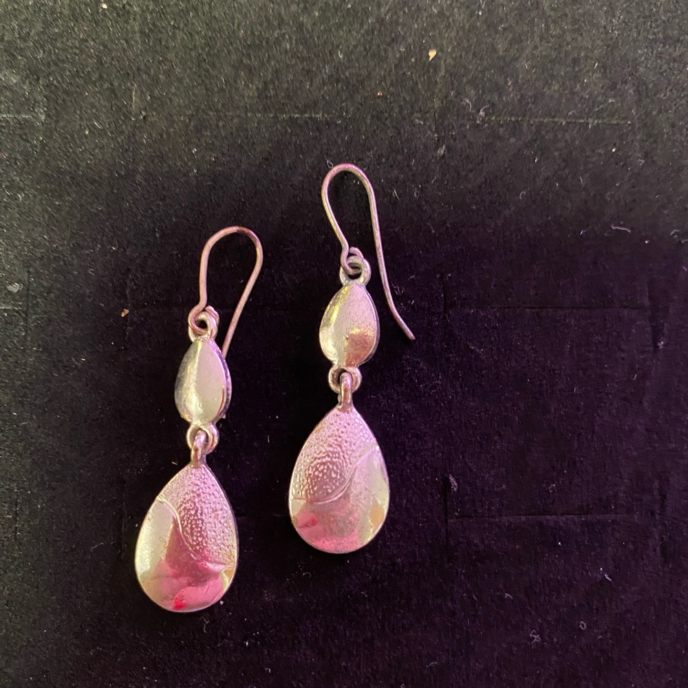 Elegant Silver Teardrop Earrings